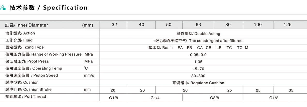 ESC 標(biāo)準(zhǔn)氣缸